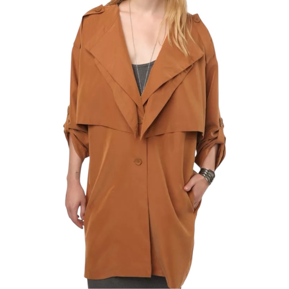Silence and Noise Soft Drapey Trench Coat